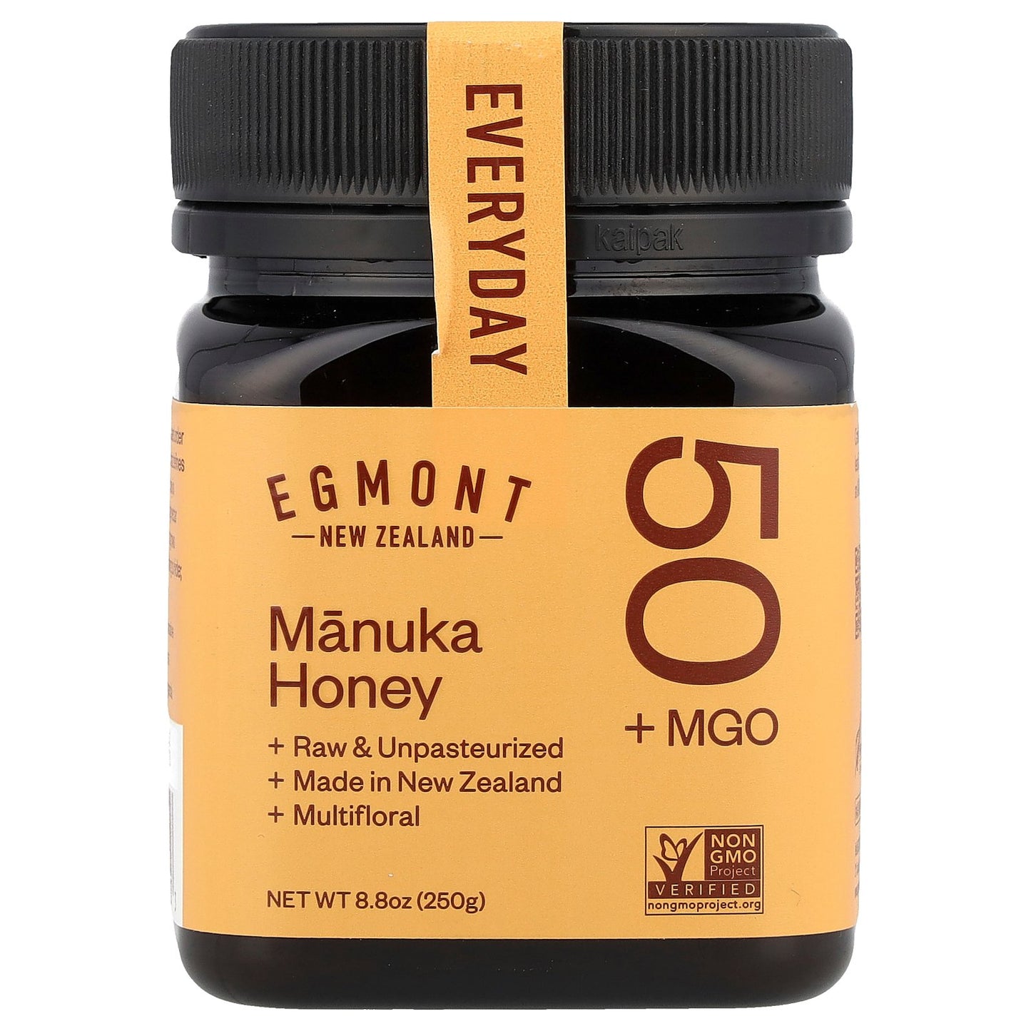 Egmont Honey, Manuka Honey, Raw & Unpasteurized, MGO 50+ , 8.8 oz (250 g)
