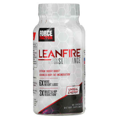 Force Factor, LeanFire® with Next-Gen Slimvance, 60 Capsules