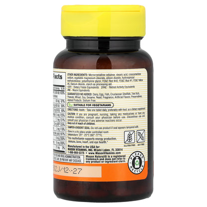 Mason Natural, Mini Multi Vitamins, 100 Mini-Tablets