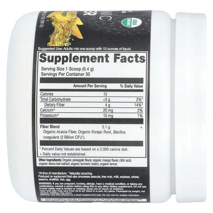Ancient Nutrition, Organic Fiber, Pineapple Mango , 6.7 oz (191 g)