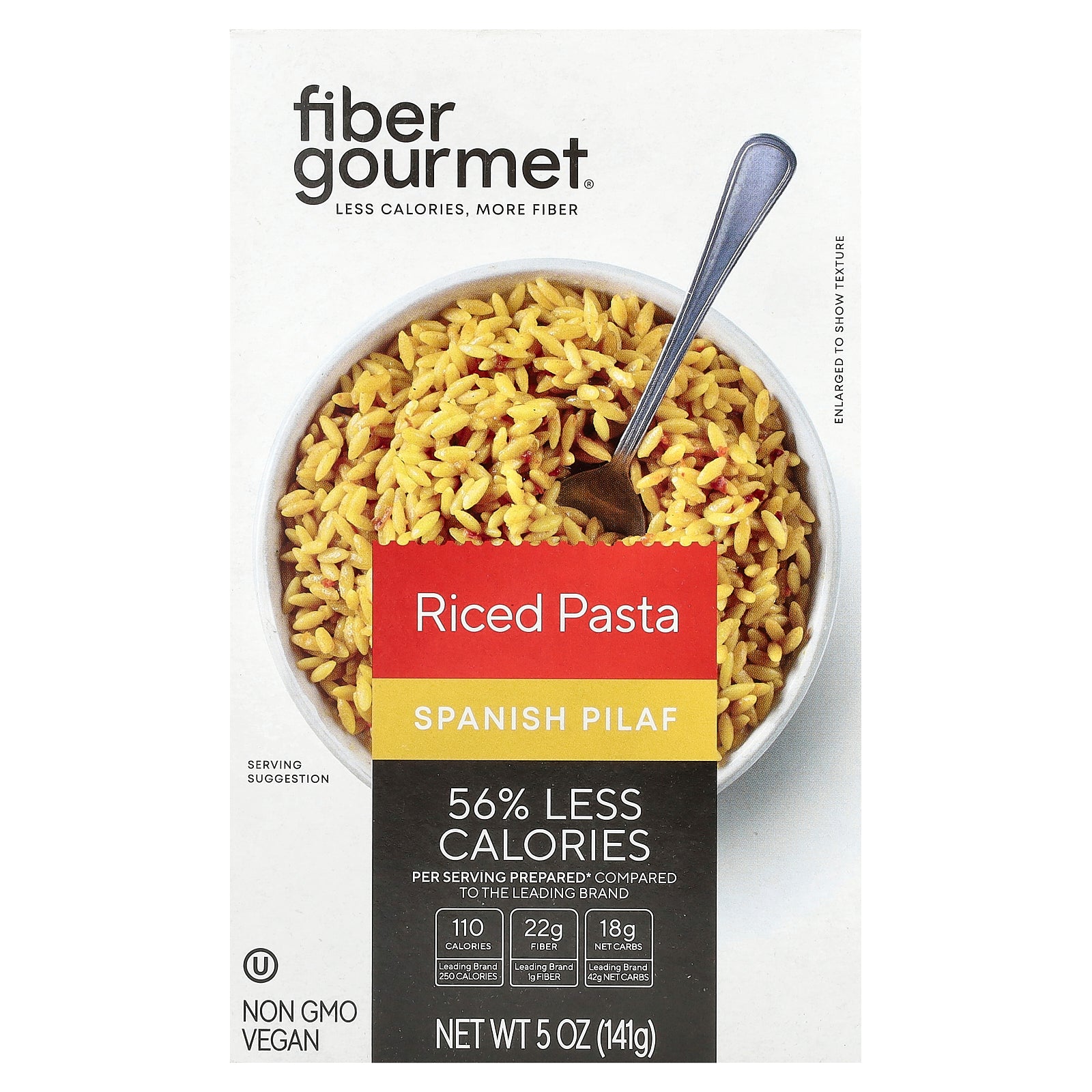 Fiber Gourmet, Riced Pasta, Spanish Pilaf, 5 oz (141 g)