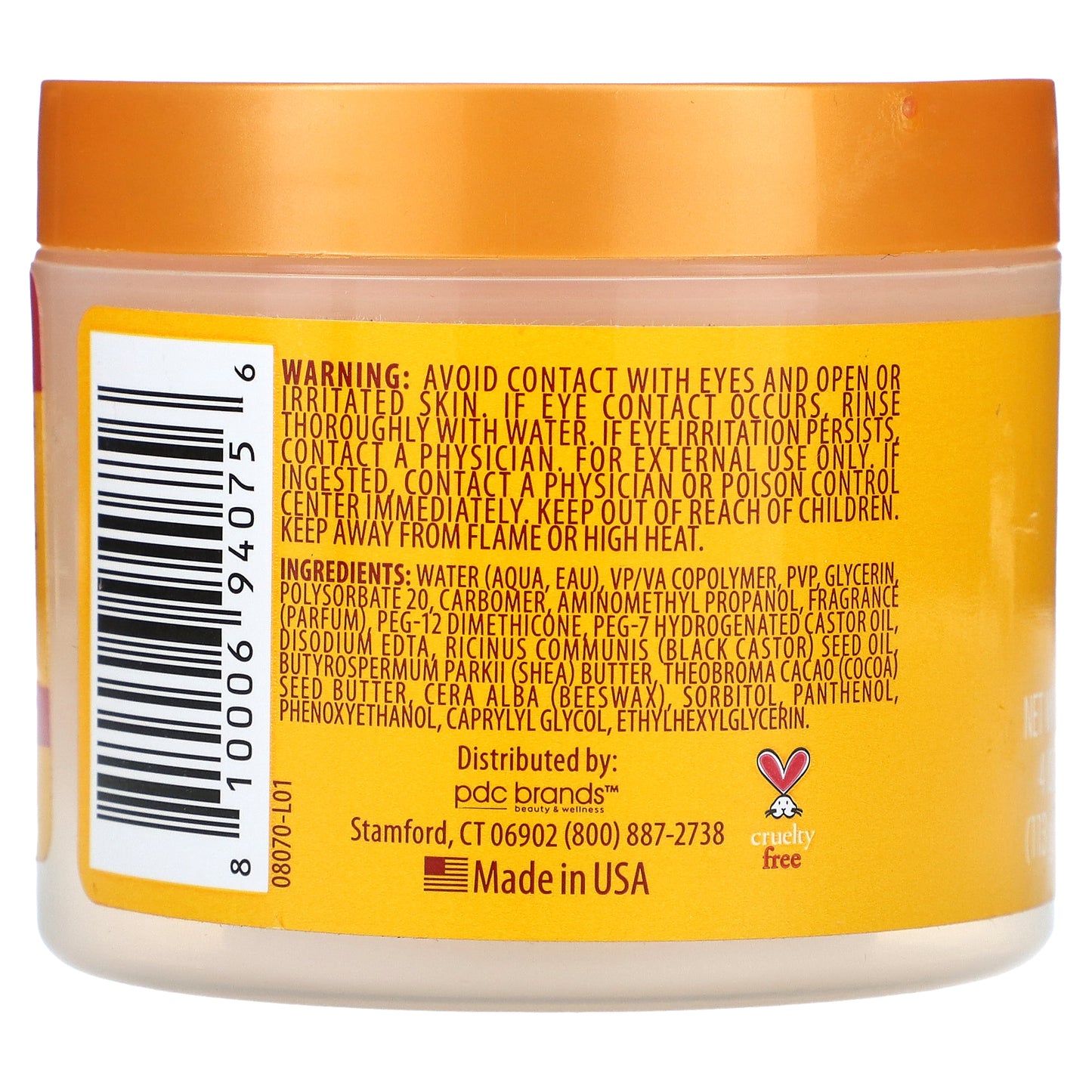 Cantu, Jamaican Black Castor Oil, Taming Gel, 4 oz (113 g)