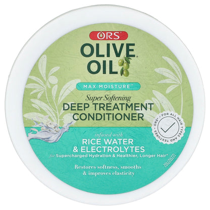 ORS, Olive Oil®, Max Moisture™, Super Softening Deep Treatment Conditioner, For All Hair Types and Textures, 20 oz  (567 g)