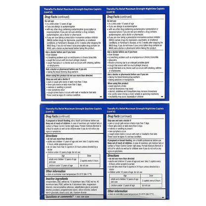 Theraflu, Flu Relief Max Strength, Daytime & Nighttime , 40 Caplets