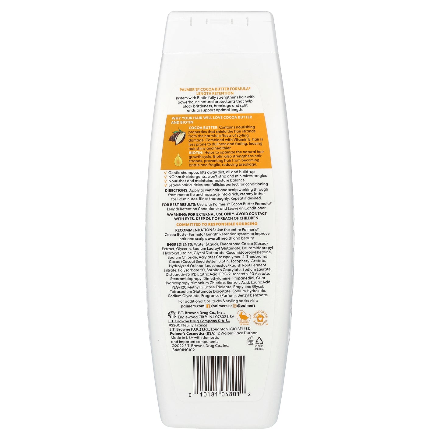 Palmer's, Cocoa Butter Formula® with Vitamin E, Length Retention Shampoo, 13.5 fl oz (400 ml)
