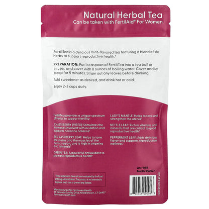 Fairhaven Health, FertiliTea®, Loose Leaf Tea, For Preconception, Mint, 3 oz