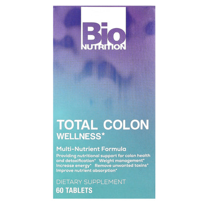 Bio Nutrition, Total Colon Wellness, 60 Tablets