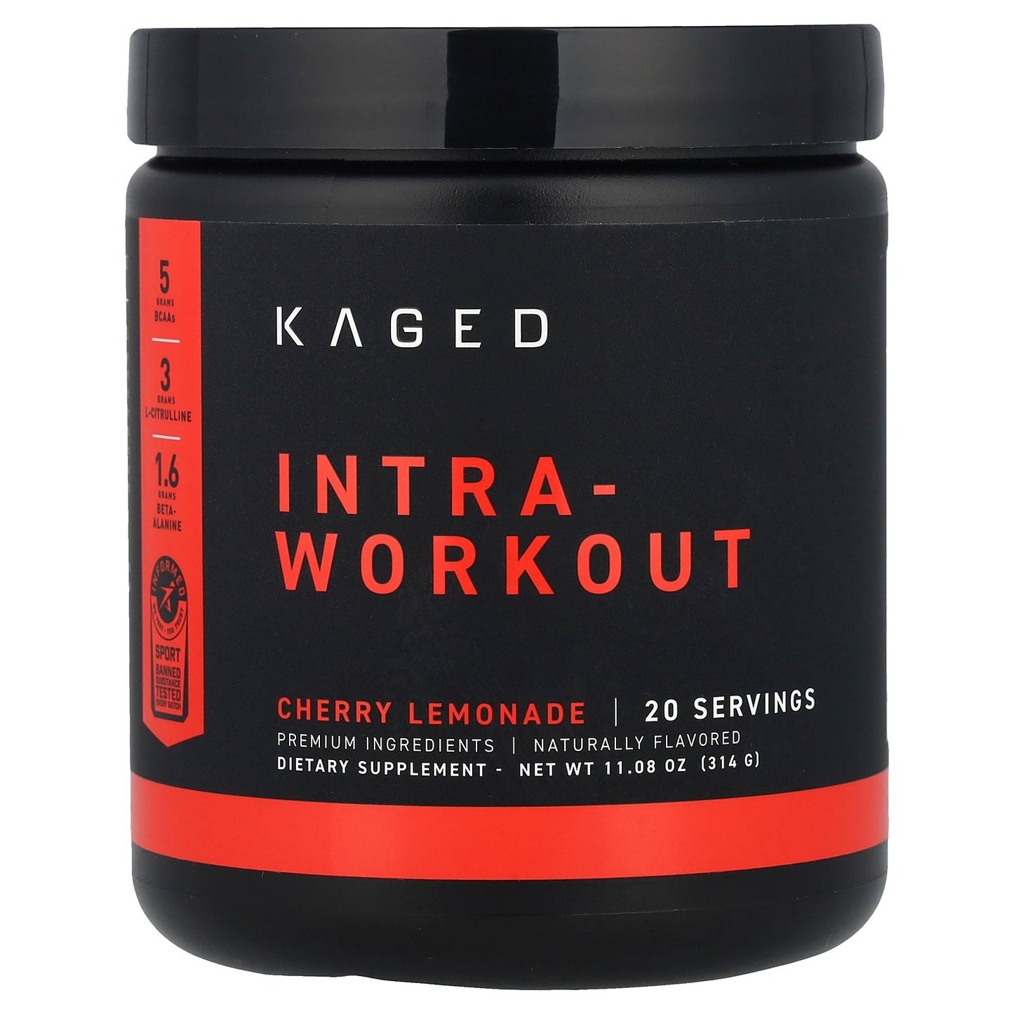 Kaged, Intra-Workout, Cherry Lemonade, 11.08 oz (314 g)