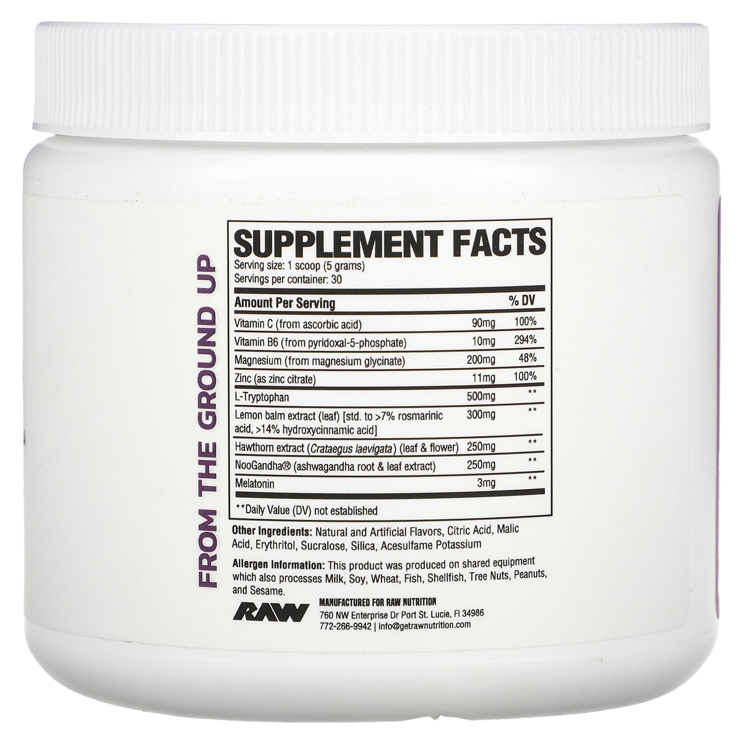 Raw Nutrition, Sleep, Mixed Berry, 5.29 oz (150 g)