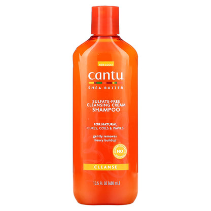 Cantu, Shea Butter, Cleansing Cream Shampoo, For Natural Curls, Coils & Waves, 13.5 fl oz (400 ml)