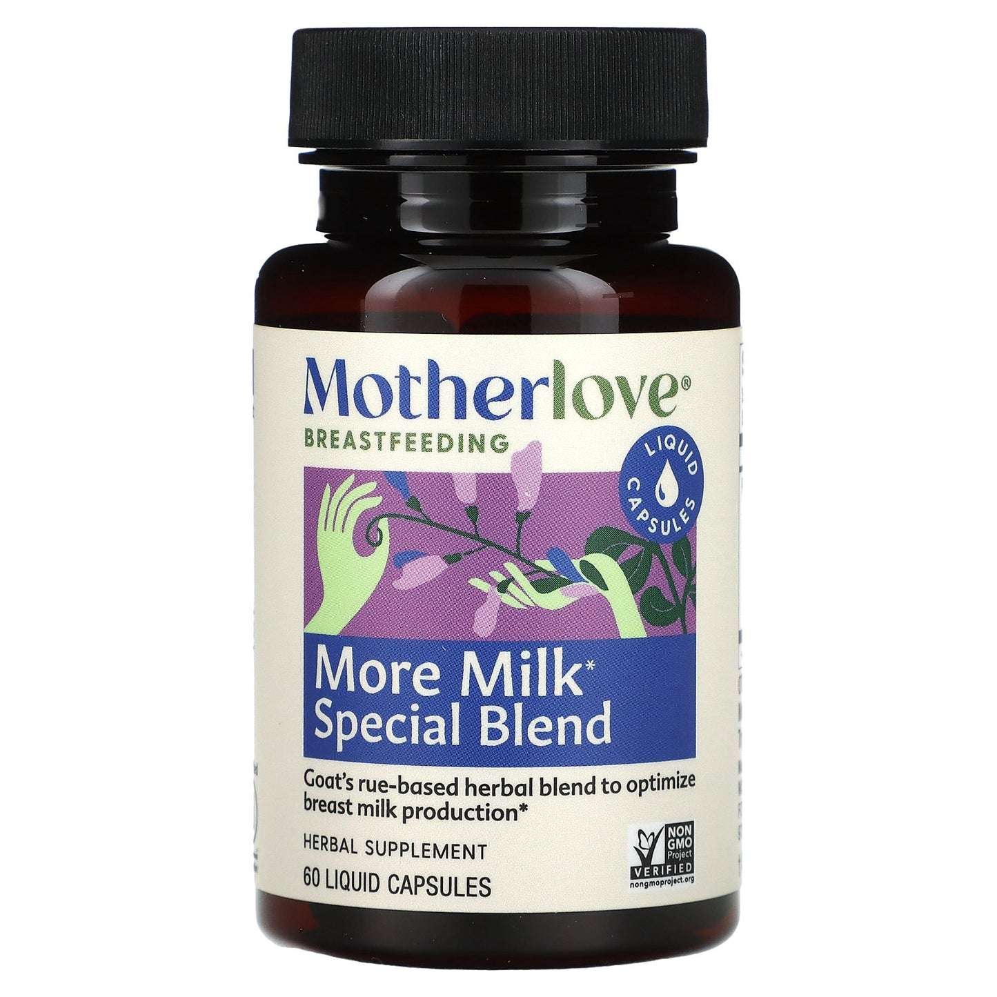 Motherlove, Breastfeeding, More Milk Special Blend, 60 Liquid Capsules