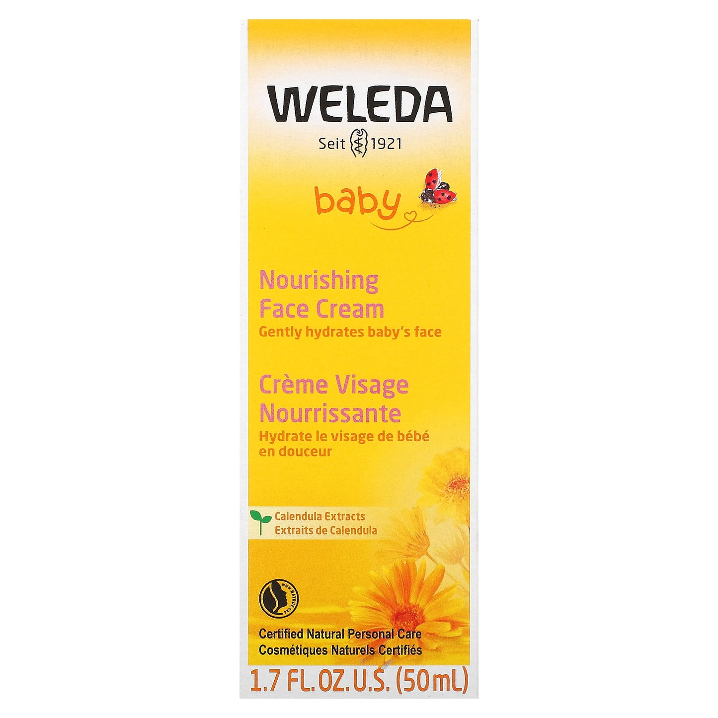 Weleda, Baby,  Nourishing Face Cream, Calendula Extracts, 1.7 fl oz (50 ml)