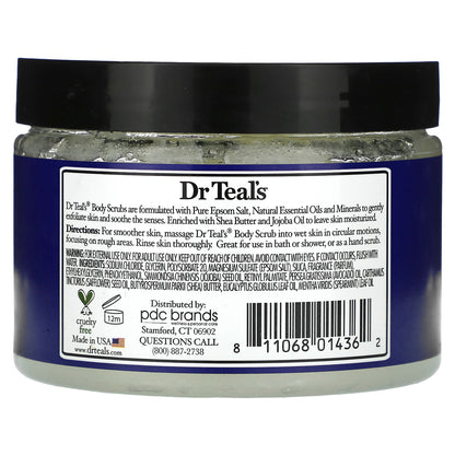 Dr. Teal's, Epsom Salt Body Scrub, Eucalyptus & Spearmint, 16 oz (454 g)