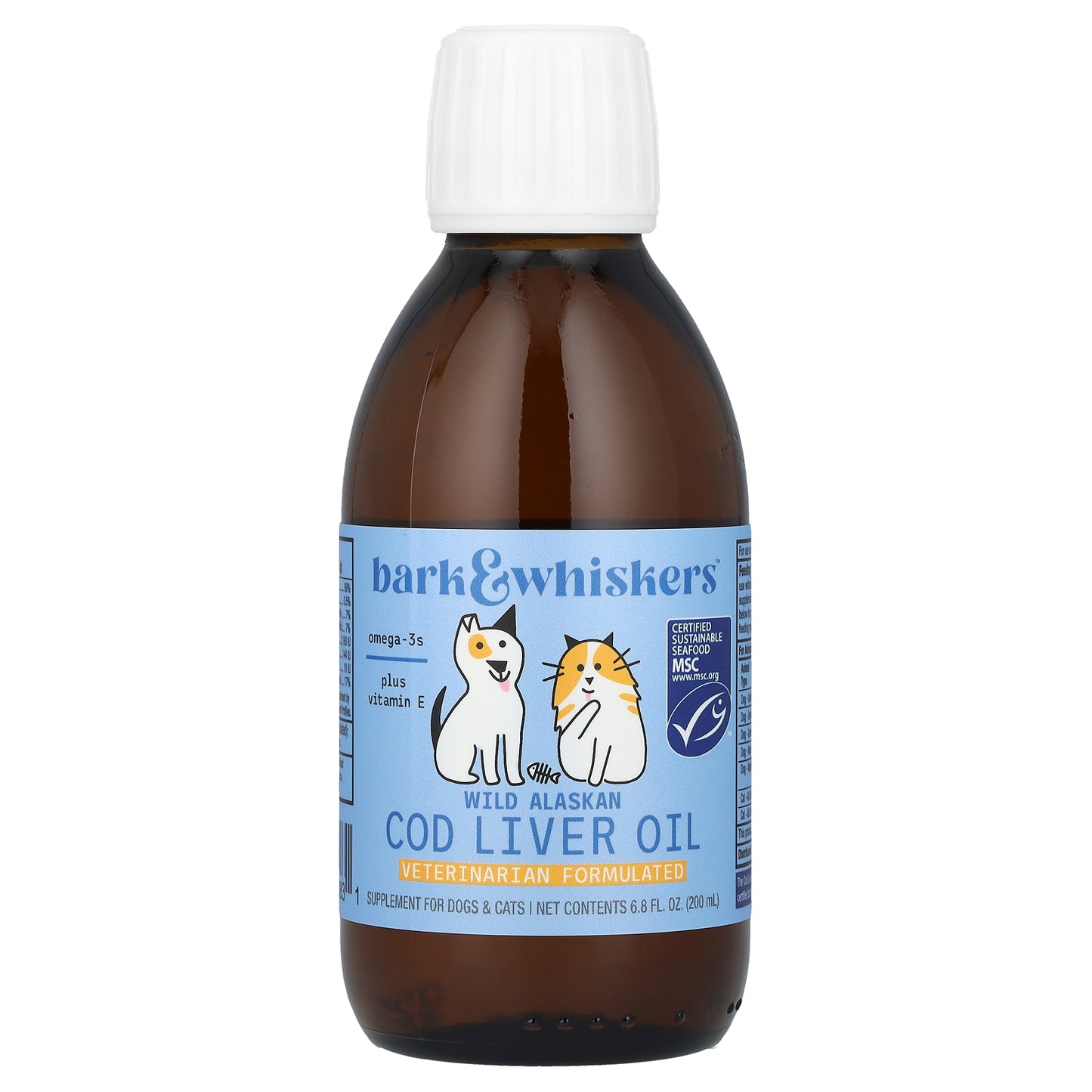 Dr. Mercola, Wild Alaskan Cod Liver Oil, For Dogs & Cats, 6.8 fl oz (200 ml)