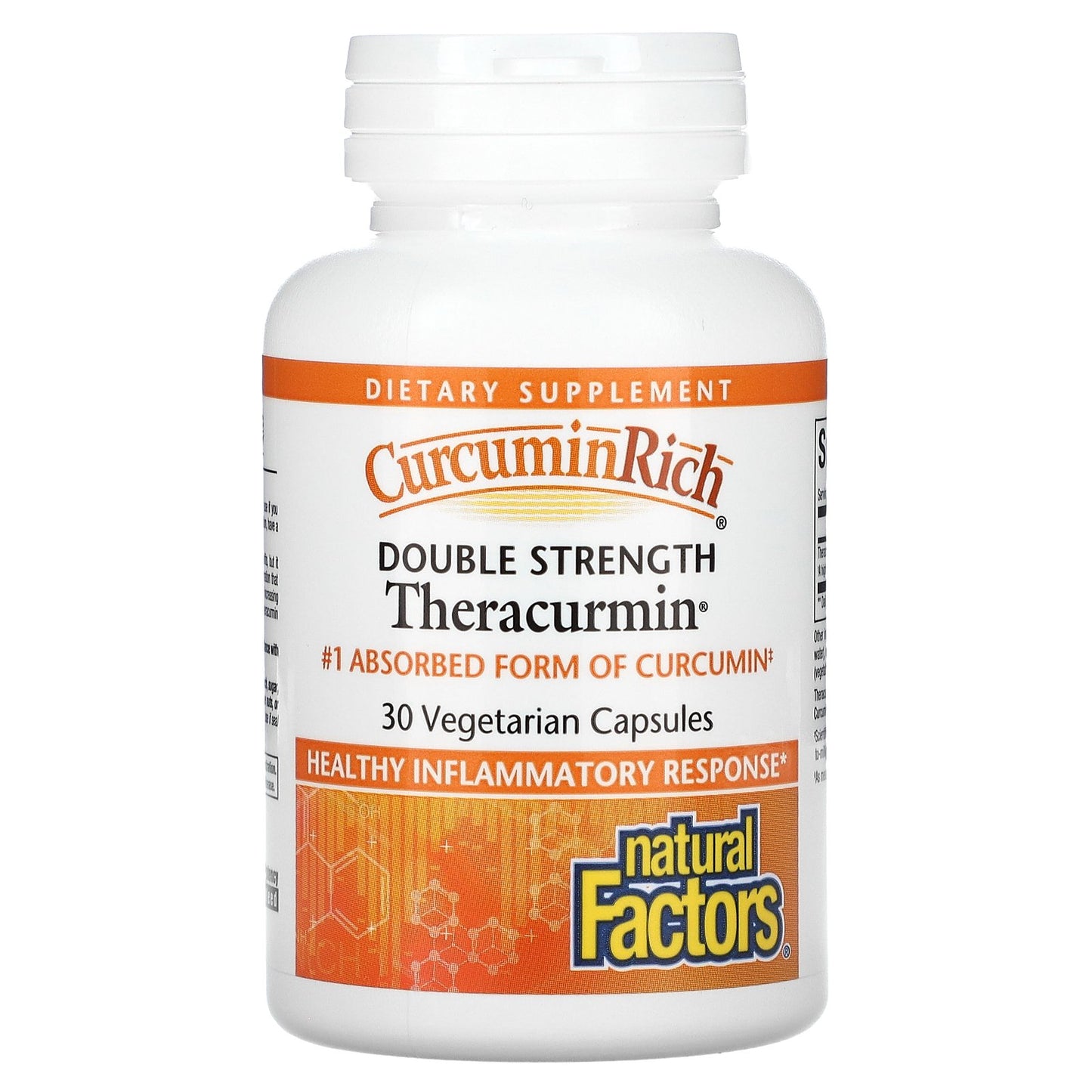 Natural Factors, Theracurmin, Double Strength, 30 Vegetarian Capsules