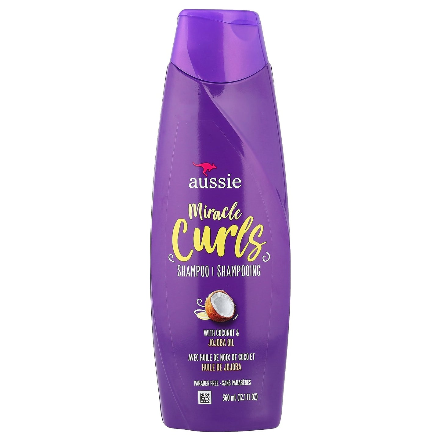 Aussie, Miracle Curls, Shampoo With Coconut & Jojoba Oil, 12.1 fl oz (360 ml)