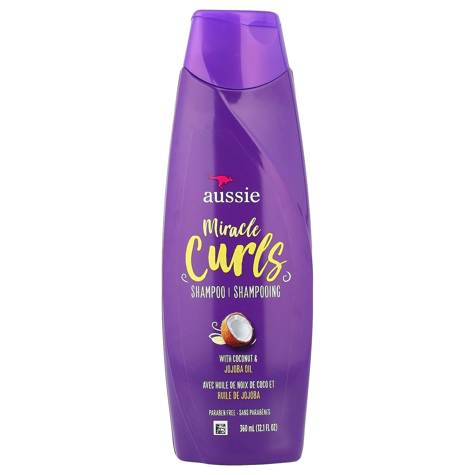 Aussie, Miracle Curls, Shampoo With Coconut & Jojoba Oil, 12.1 fl oz (360 ml)