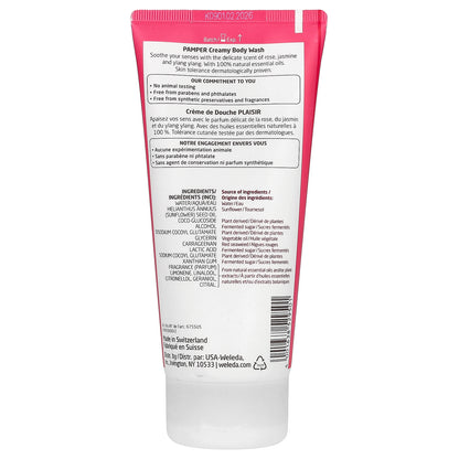 Weleda, Pamper, Creamy Body Wash, Rose + Jasmine + Ylang Ylang Extracts, 6.8 fl oz (200 ml)