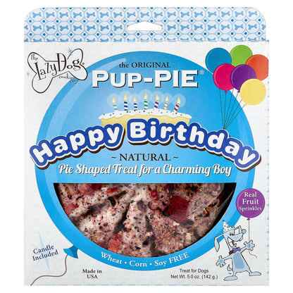 Lazy Dog Cookie, Pup-Pie®, Treat For Dogs,  Happy Birthday For A Charming Boy, 5 oz (142 g)