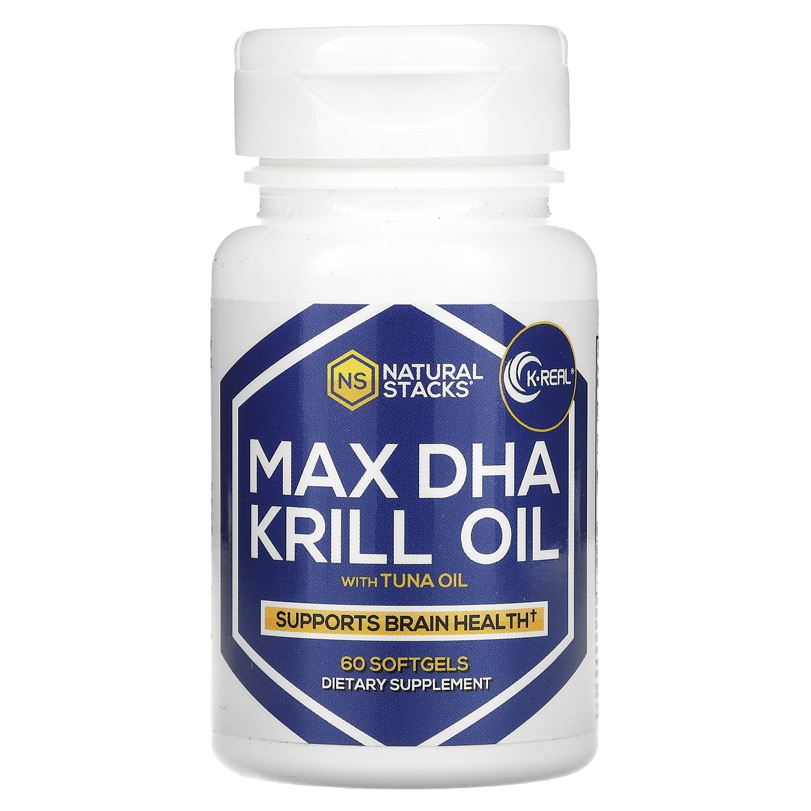 Natural Stacks, Max DHA Krill Oil with Tuna Oil, 60 Softgels