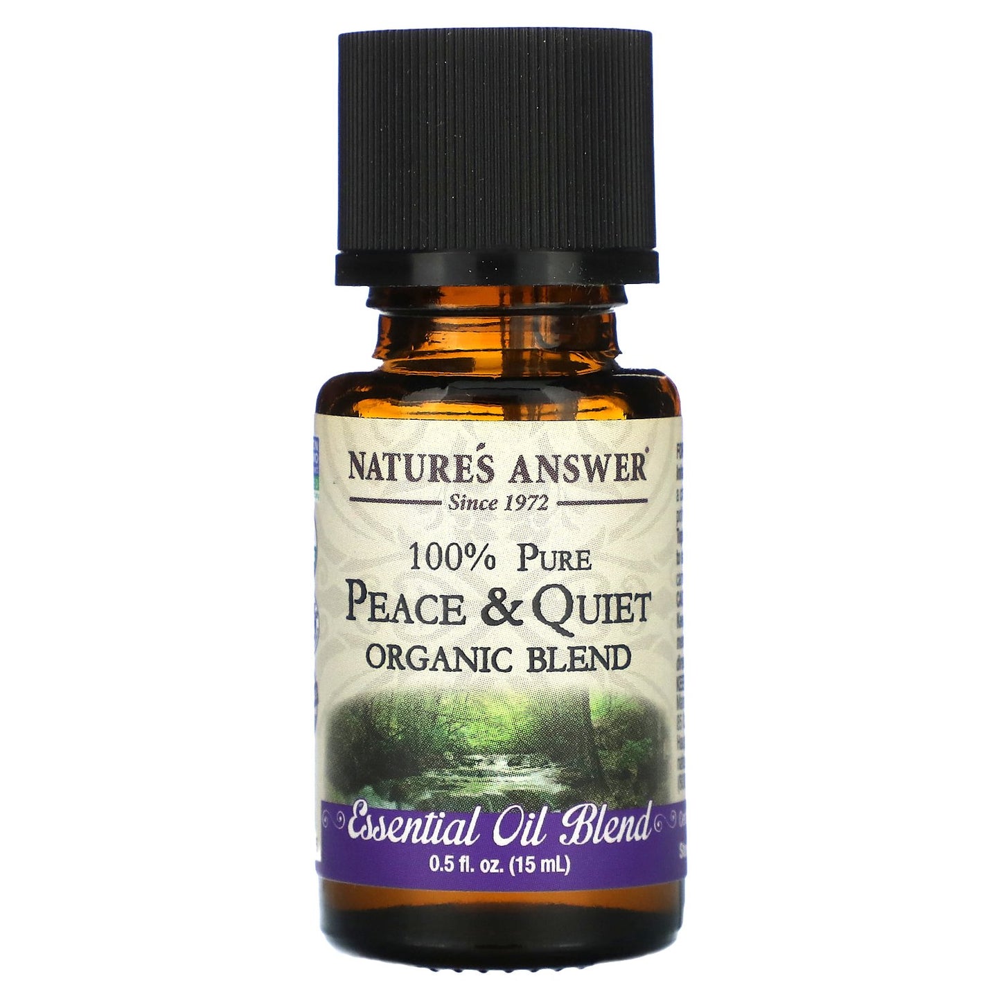 Nature's Answer, 100% Pure Organic Essential Oil Blend, Peace & Quiet, 0.5 fl oz (15 ml)