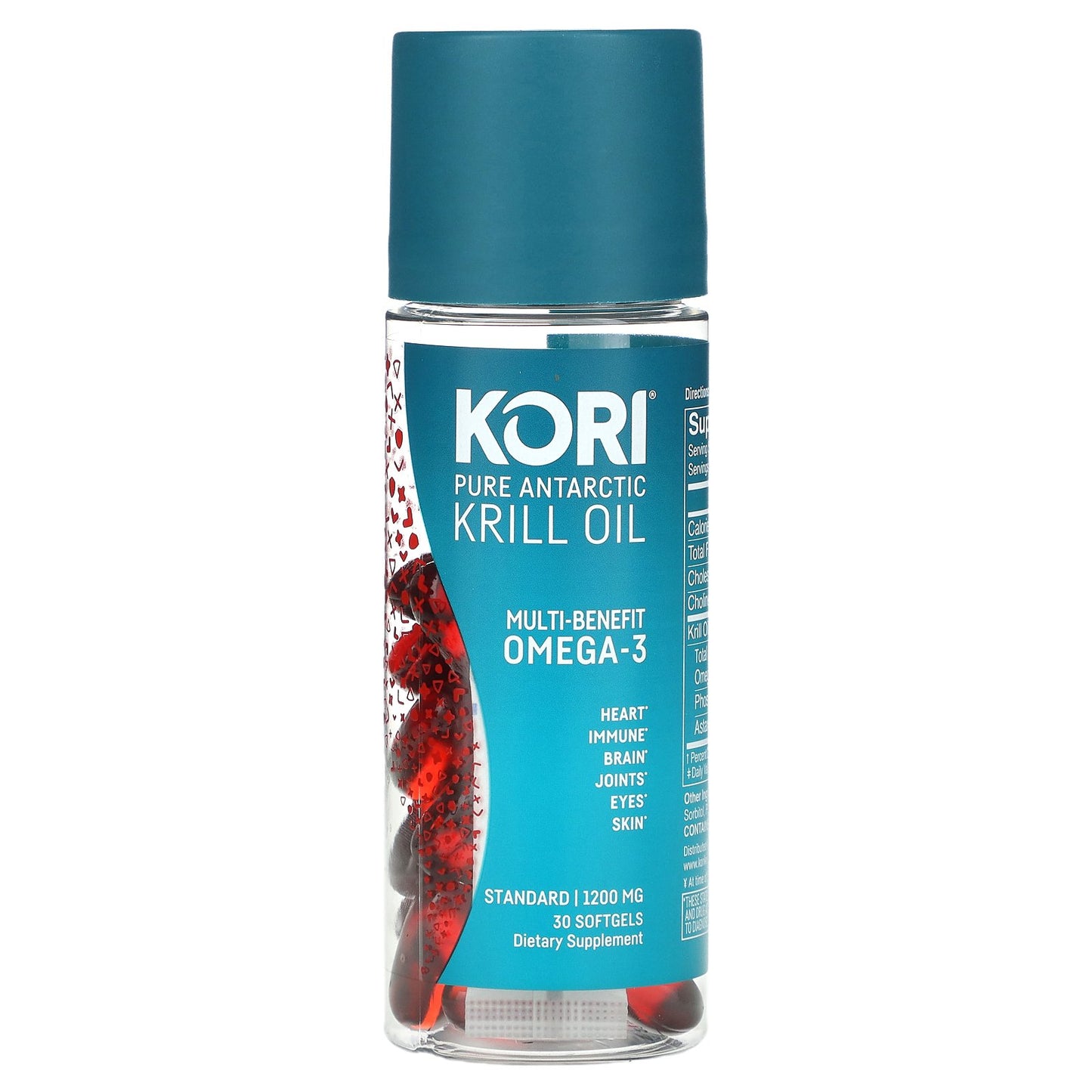 Kori, Pure Antarctic Krill Oil, Multi-Benefit Omega-3, 1,200 mg, 30 Softgels