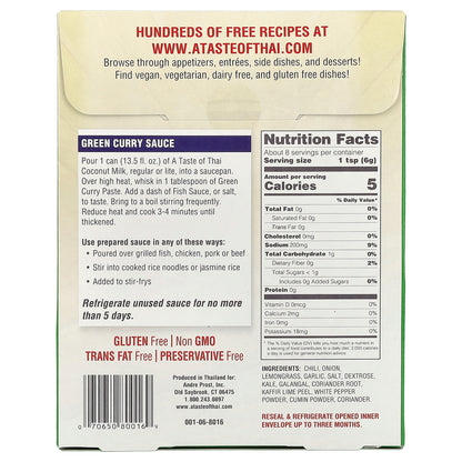 A Taste Of Thai, Green Curry Paste, 1.75 oz (50 g)