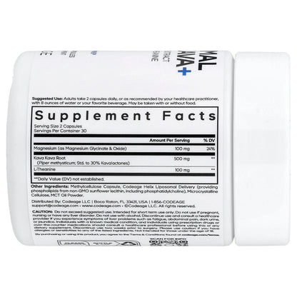 Codeage, Liposomal Kava Kava+, 60 Vegetable Capsules