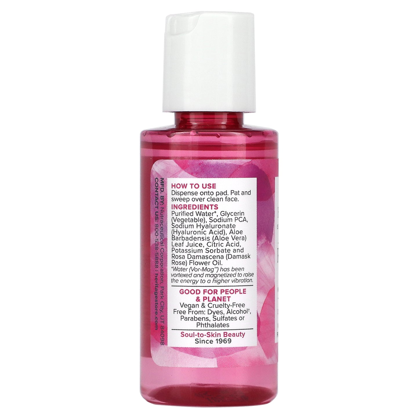 Heritage Store, Rosewater Toner, Dry to Combination Skin, 2 fl oz (59 ml)