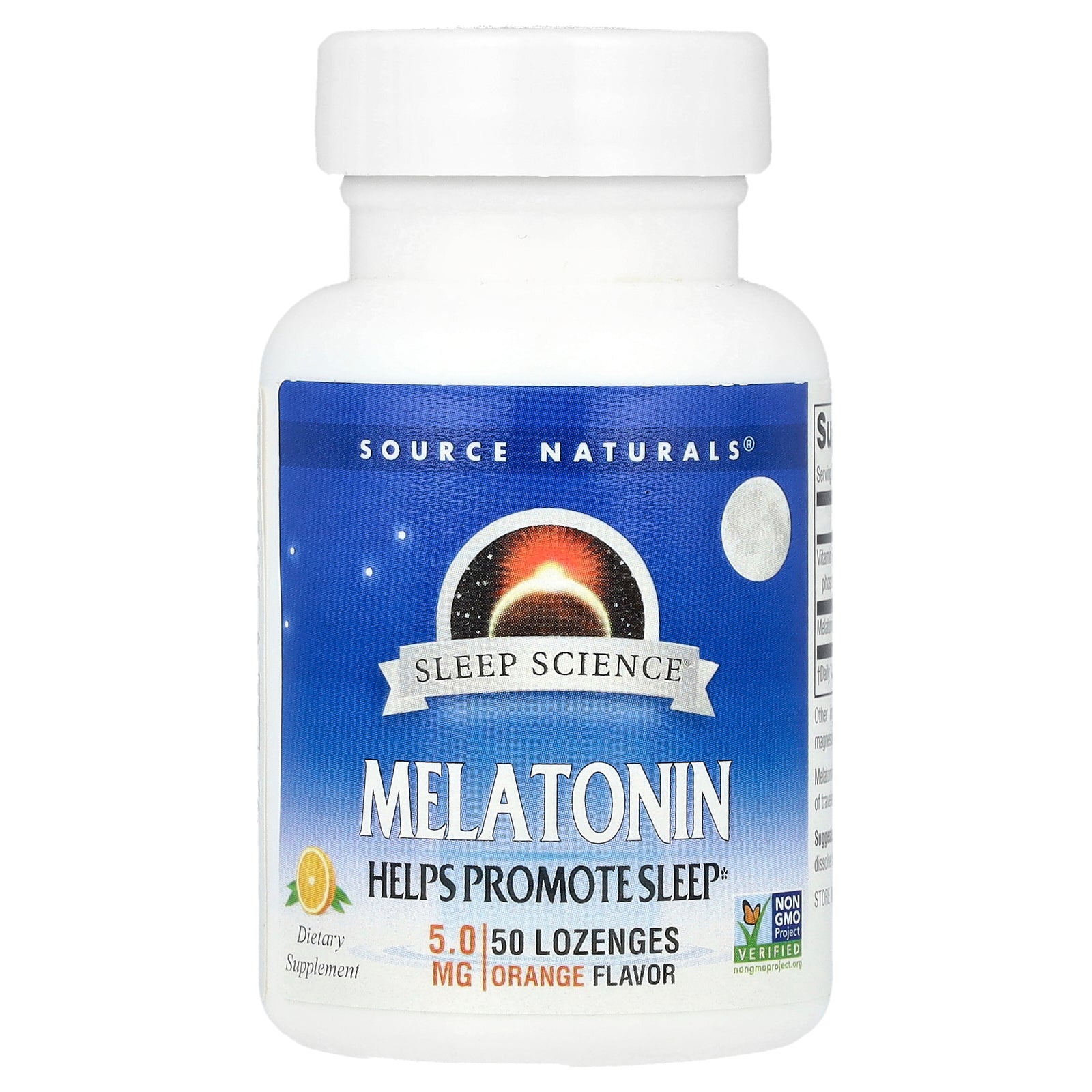 Source Naturals, Sleep Science®, Melatonin, Orange, 5 mg, 50 Lozenges