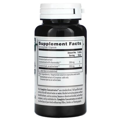 Kroeger Herb Co, Complete Concentrates, Cinnamon, 90 Vegetarian Capsules (200 mg per Capsule)