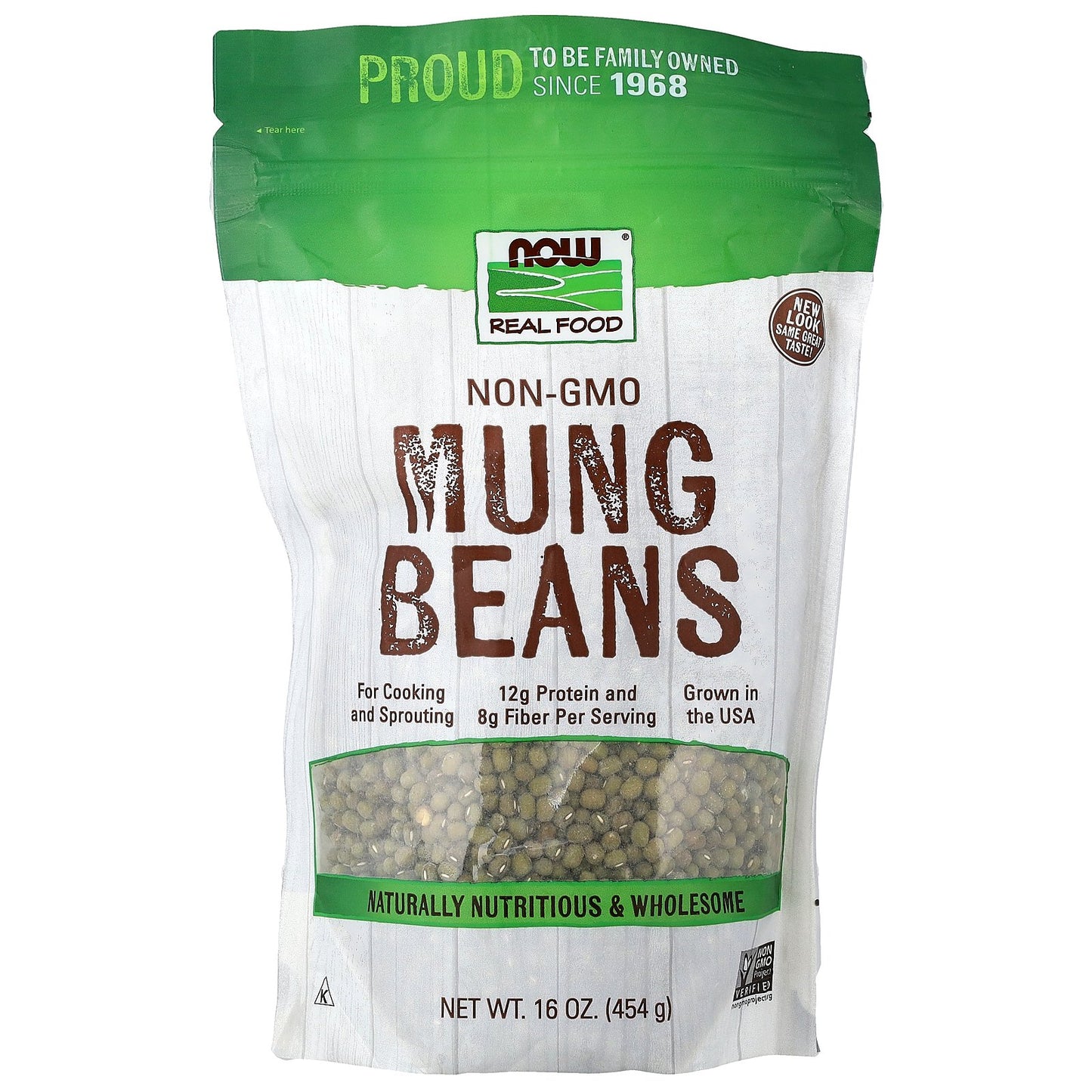 NOW Foods, Real Food, Mung Beans, 16 oz (454 g)