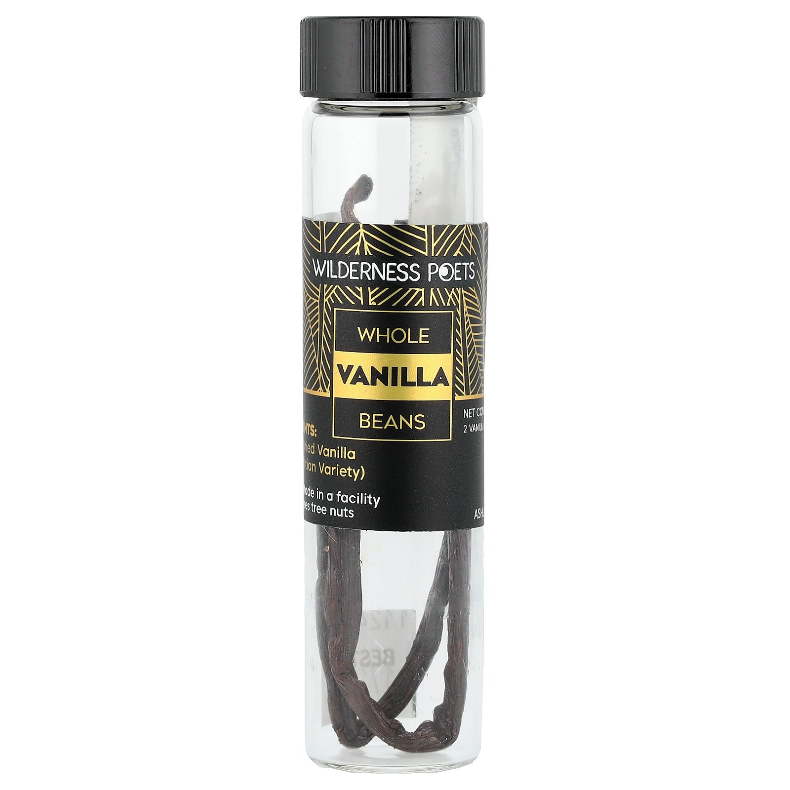 Wilderness Poets, Whole Vanilla Beans, 2 Vanilla Beans