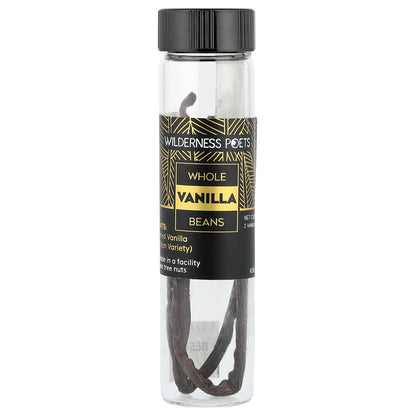 Wilderness Poets, Whole Vanilla Beans, 2 Vanilla Beans