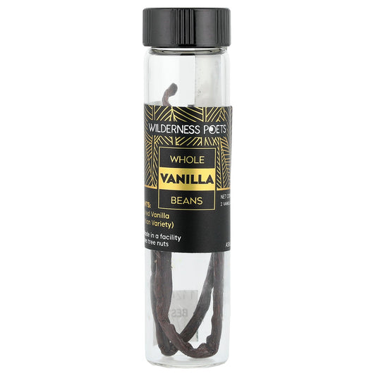 Wilderness Poets, Whole Vanilla Beans, 2 Vanilla Beans