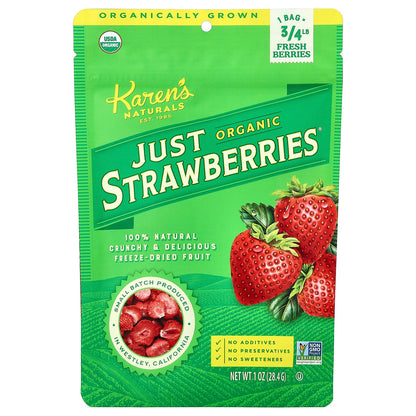 Karen's Naturals, Organic Just Strawberries®, 1 oz (28.4 g)