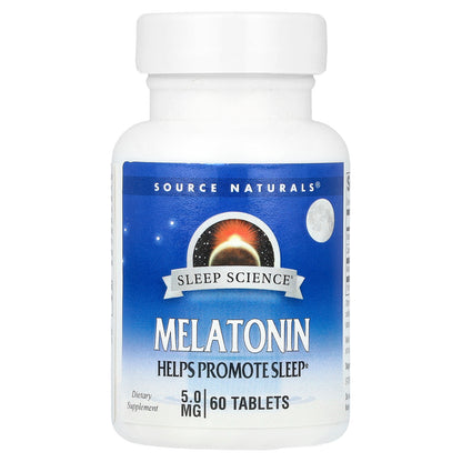 Source Naturals, Sleep Science®, Melatonin, 5 mg, 60 Tablets