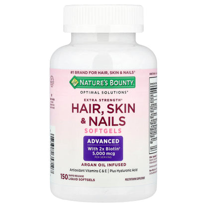 Nature's Bounty, Optimal Solutions®, Hair, Skin & Nails, 150 Rapid Release Liquid Softgels