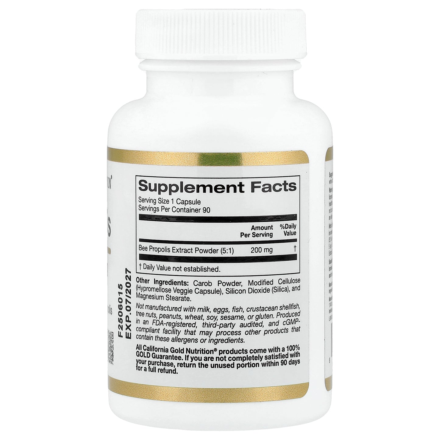 California Gold Nutrition, Bee Propolis, 1,000 mg, 90 Capsules