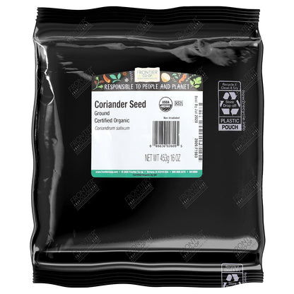 Frontier Co-op, Organic Coriander Seed, Ground, 16 oz (453 g)