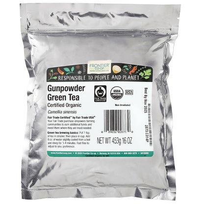 Frontier Co-op, Organic Gunpowder Green Tea, 16 oz (453 g)