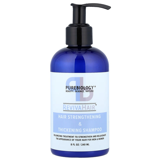 Pure Biology, RevivaHair™, Hair Strengthening & Thickening Shampoo, 8 fl oz (240 ml)
