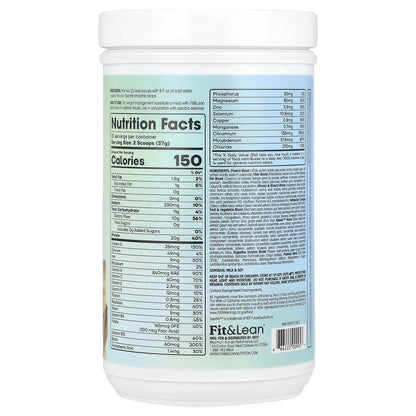 Fit & Lean, Meal Shake, Complete Fitness Nutrition, Coffee Crumb Cake, 0.82 lb (370 g)