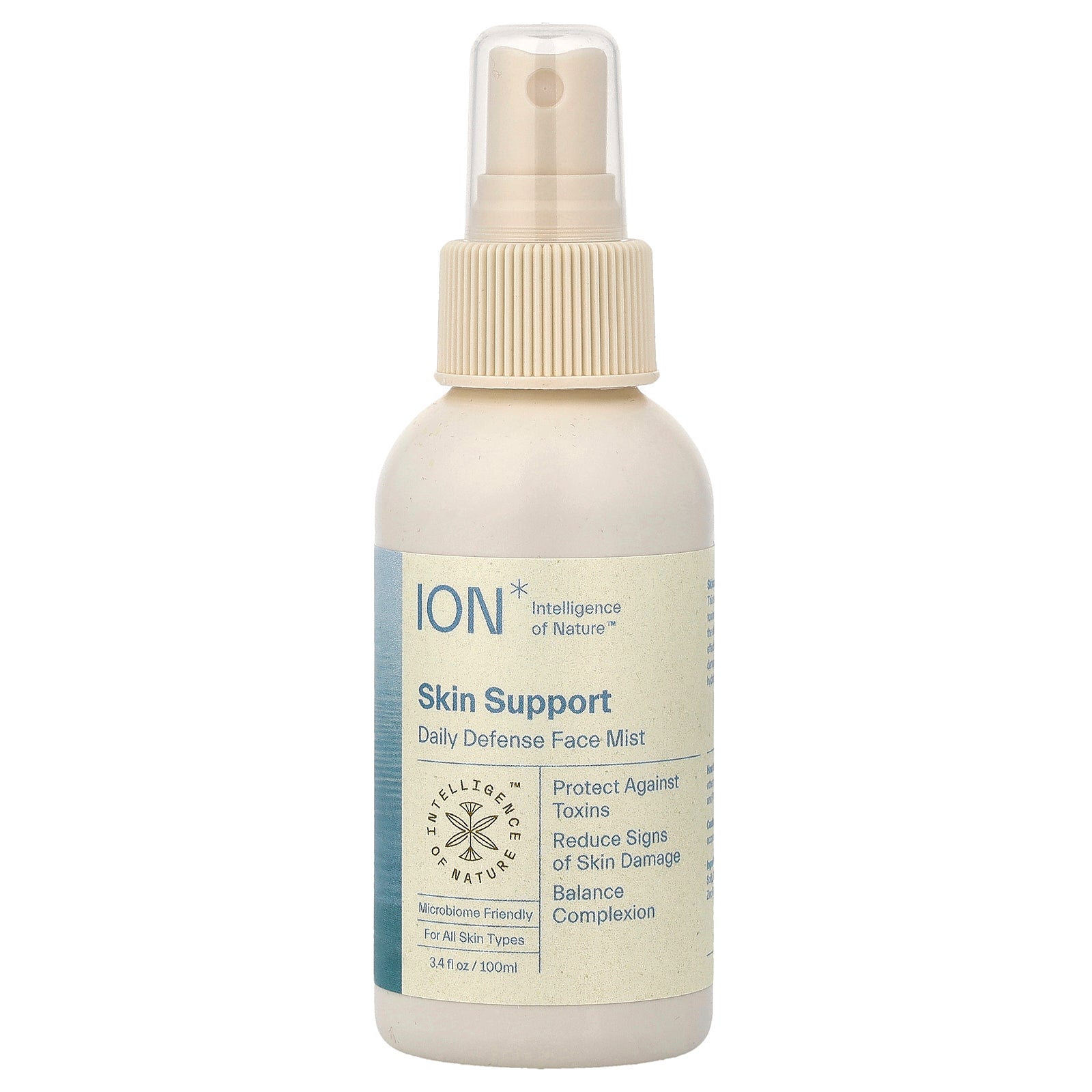 ION Intelligence of Nature, Skin Support, Daily Defense Face Mist, For All Skin Types, 3.4 fl oz (100 ml)