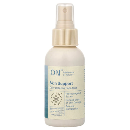 ION Intelligence of Nature, Skin Support, Daily Defense Face Mist, For All Skin Types, 3.4 fl oz (100 ml)