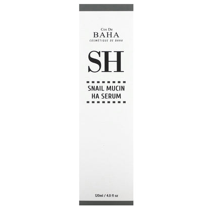 Cos De BAHA, SH, Snail Mucin Hyaluronic Acid Serum, 4 fl oz (120 ml)