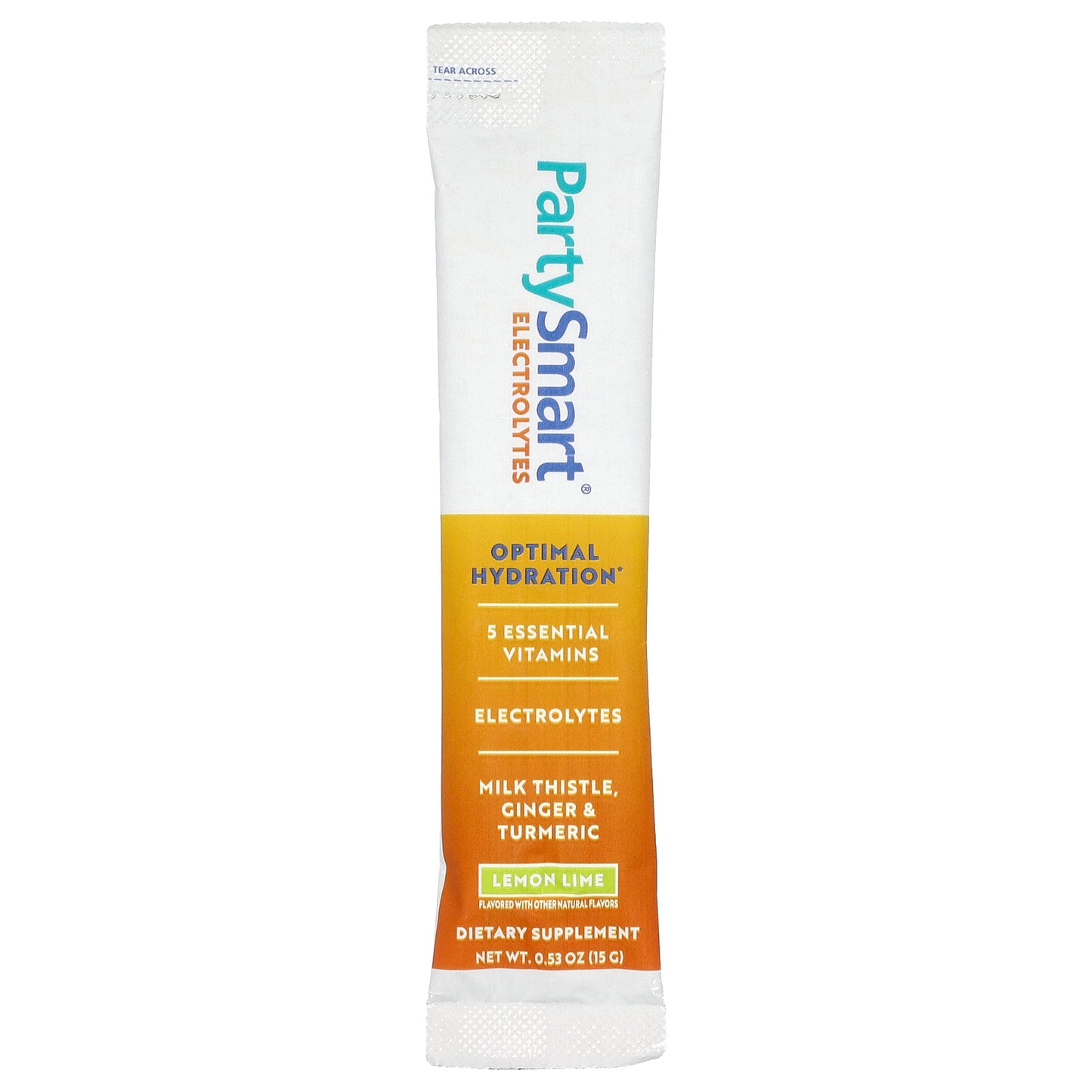 Himalaya, PartySmart® Electrolytes, Lemon Lime, 6 Stick Packs, 0.53 oz (15 g) Each