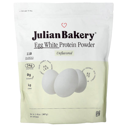 Julian Bakery, Egg White Protein Powder, Unflavored, 2.01 lbs (907 g)