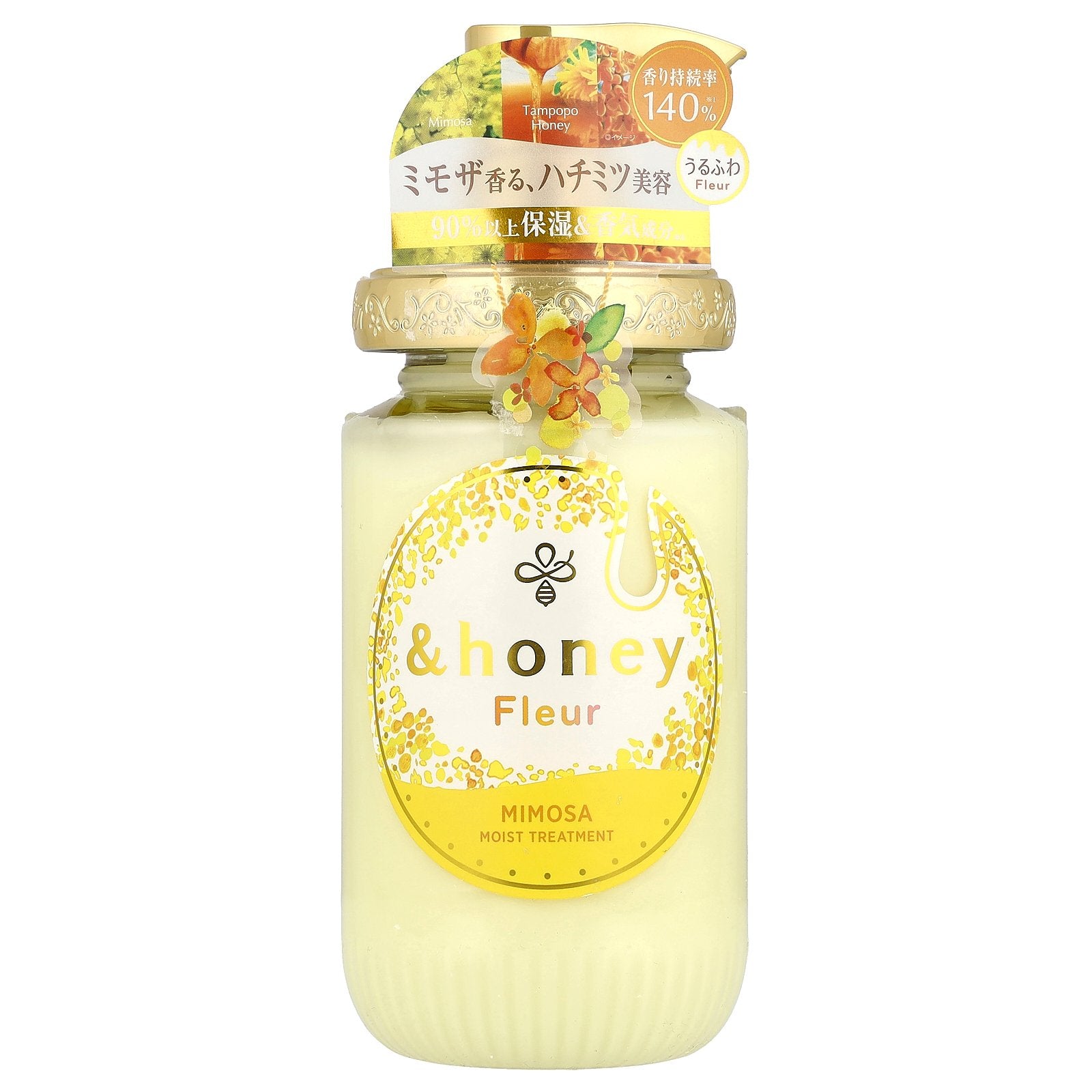 &honey, Fleur Moist Treatment, Mimosa Honey, 14.9 fl oz (440 ml)