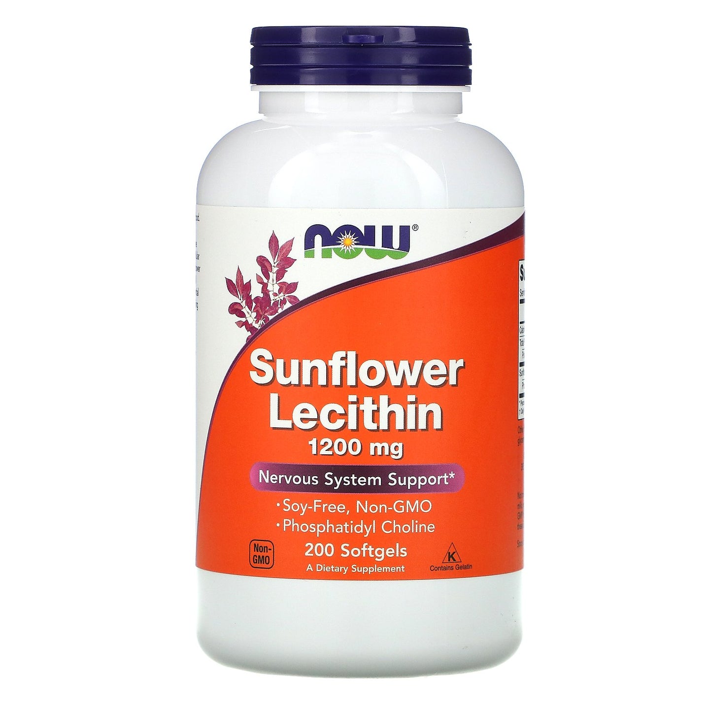 NOW Foods, Sunflower Lecithin, 200 Softgels (1.2 g per Softgel)